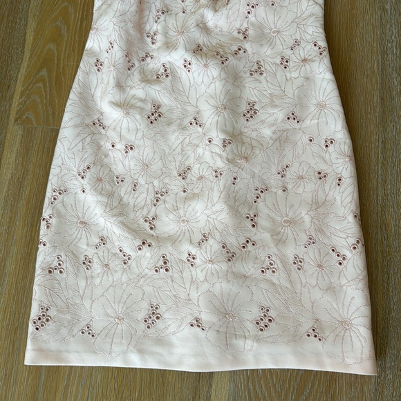 Eliza J Blush Floral Print Sheath Shift Short Mini Dress - Picture 7 of 13